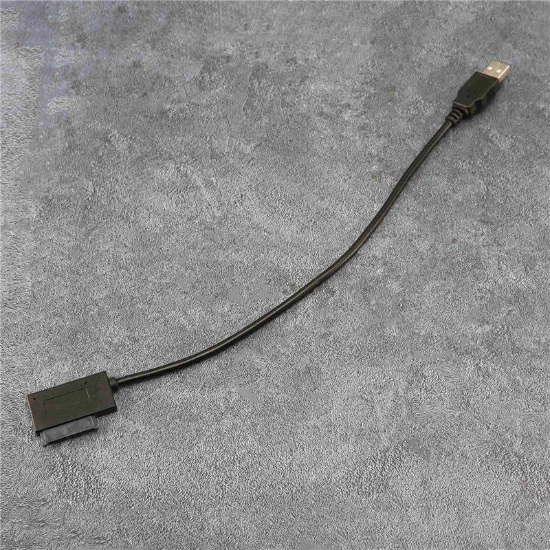 B24B 3X USB 2.0 To Mini Sata II 7+6 13Pin Adapter Converter Cable For Laptop CD/DVD ROM Slimline Drive