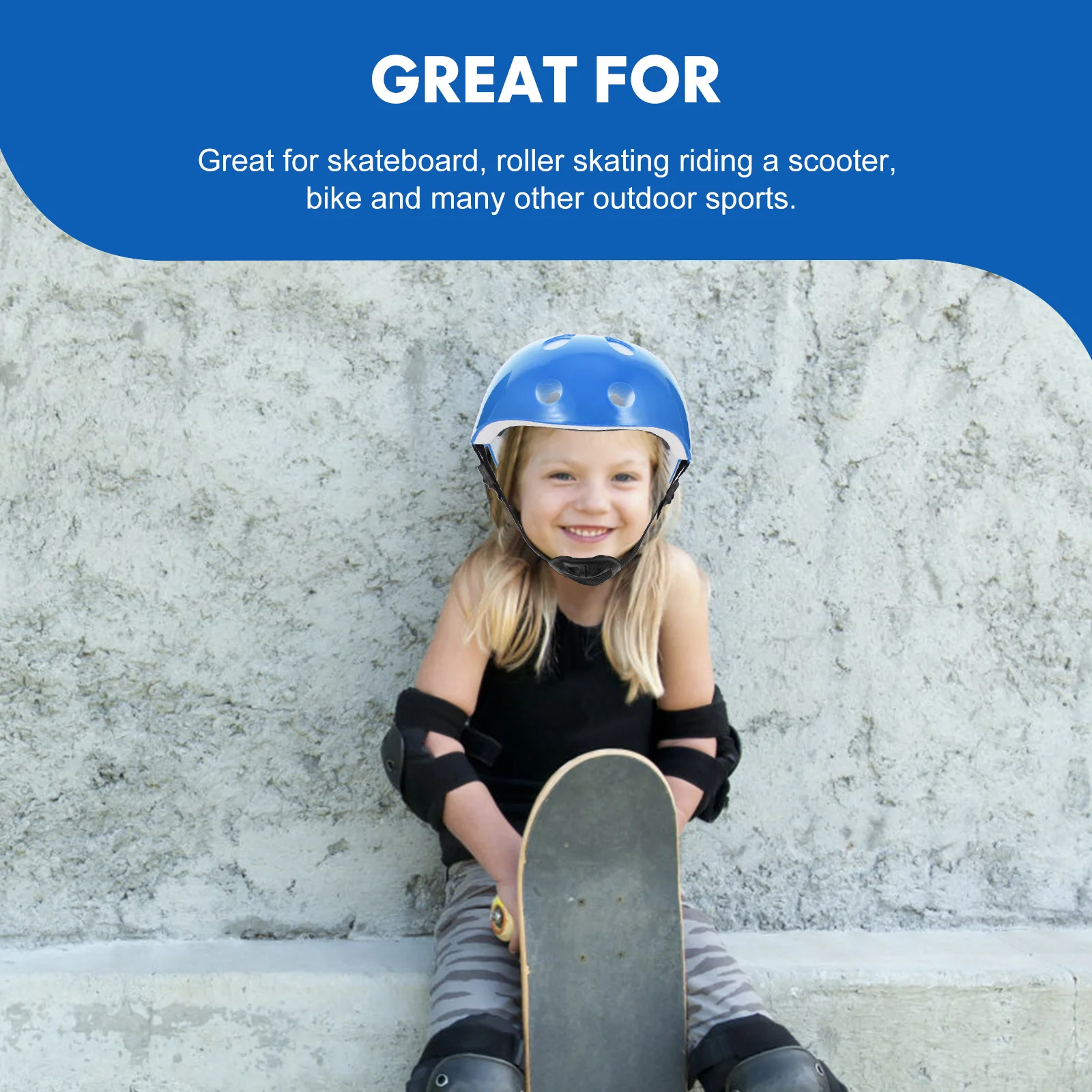 

Bike 'S Cycling Adjustable Lightweight Ventilated For Skateboard Roller Scooter Riding Outdoor