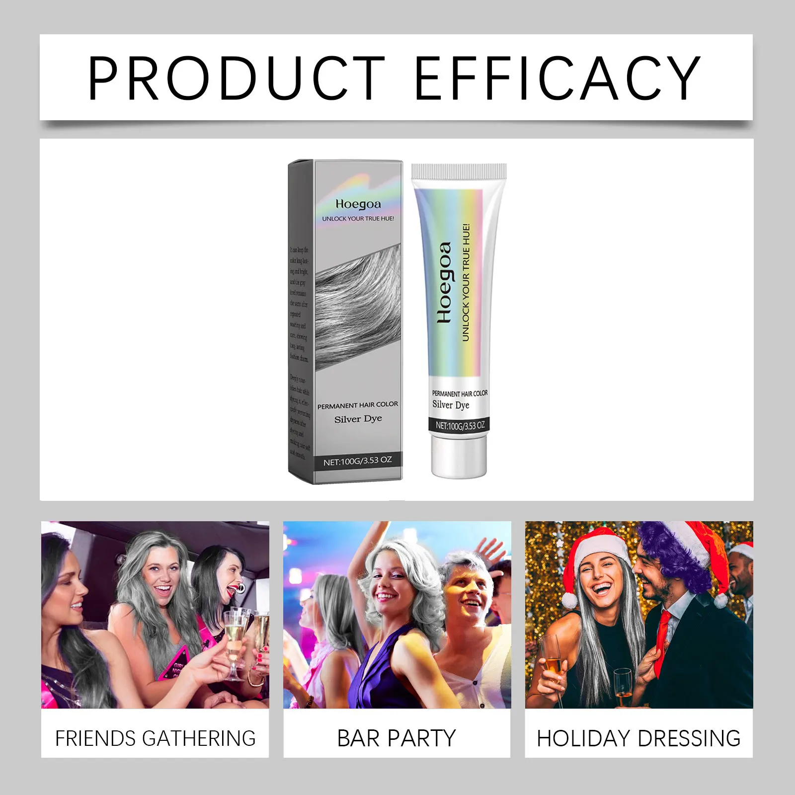 كريم صبغ الشعر الفضي لمرة واحدة يمكن التخلص منه قالب قوي للرجال تحسين تصويب شعر رمادي مؤقت لون الشمع تصفيف دهن