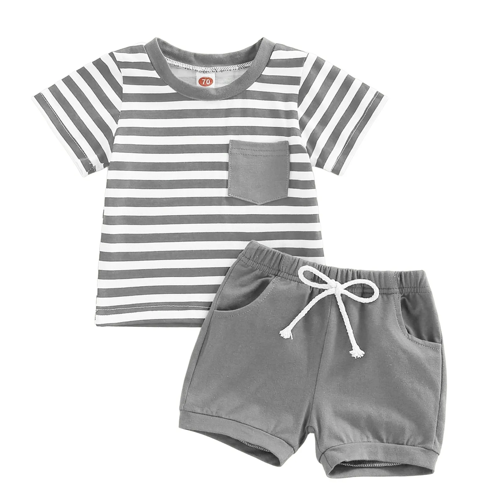 

Troop Jogging Suit Toddler Baby Boy Summer Clothes Mamas Boy Embroidery T Shirt Top Elastic Waist Short 12 Month Old Boy Clothes