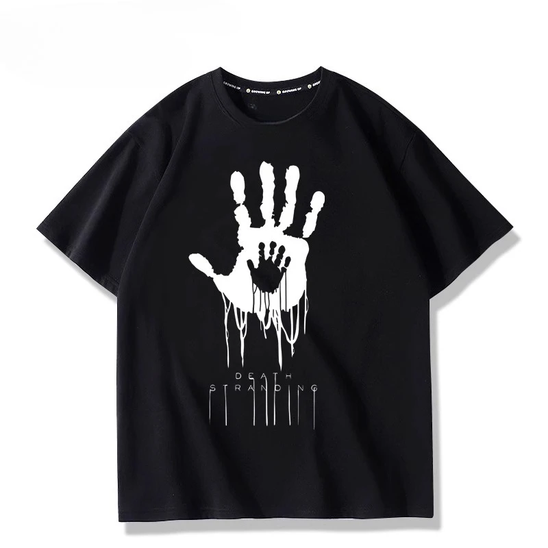 Game Death Stranding 2 Short Sleeve T Shirt Women Men Harajuku Tops Vintage Aesthetic Graphics Tshirt Cotton Tees Y2K Clothes