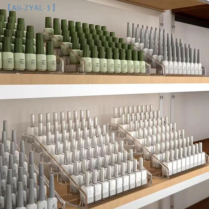 Présentoir de vernis à ongles en acrylique, support de rangement en plastique multicouche, étagère de Gel UV, installation rapide, rangement de manucure cosmétique