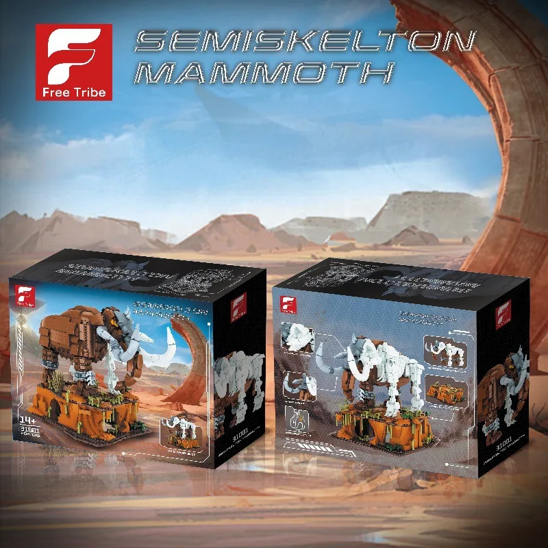 Mammoth Mammoth Prehistoric Animal Building Blocks - Educational Dinosaur Toy, Perfect Birthday Gift for Boys