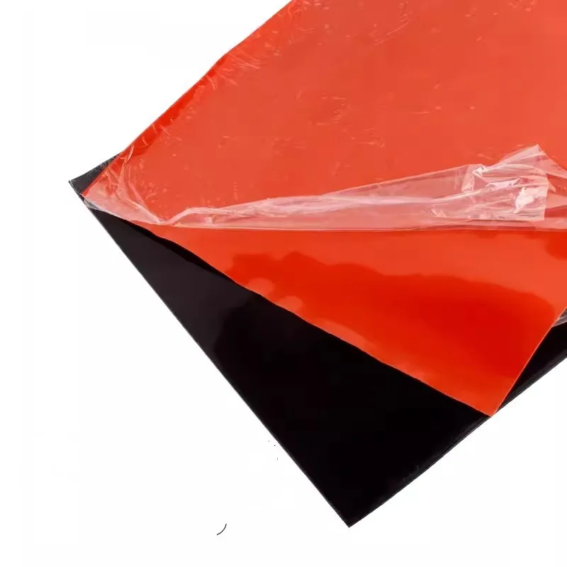 1.5mm/2mm/3mm Red/Black Silicone Rubber Sheet 500X500mm Black Silicone Sheet, Rubber Matt, Silicone Sheeting for Heat Resistance