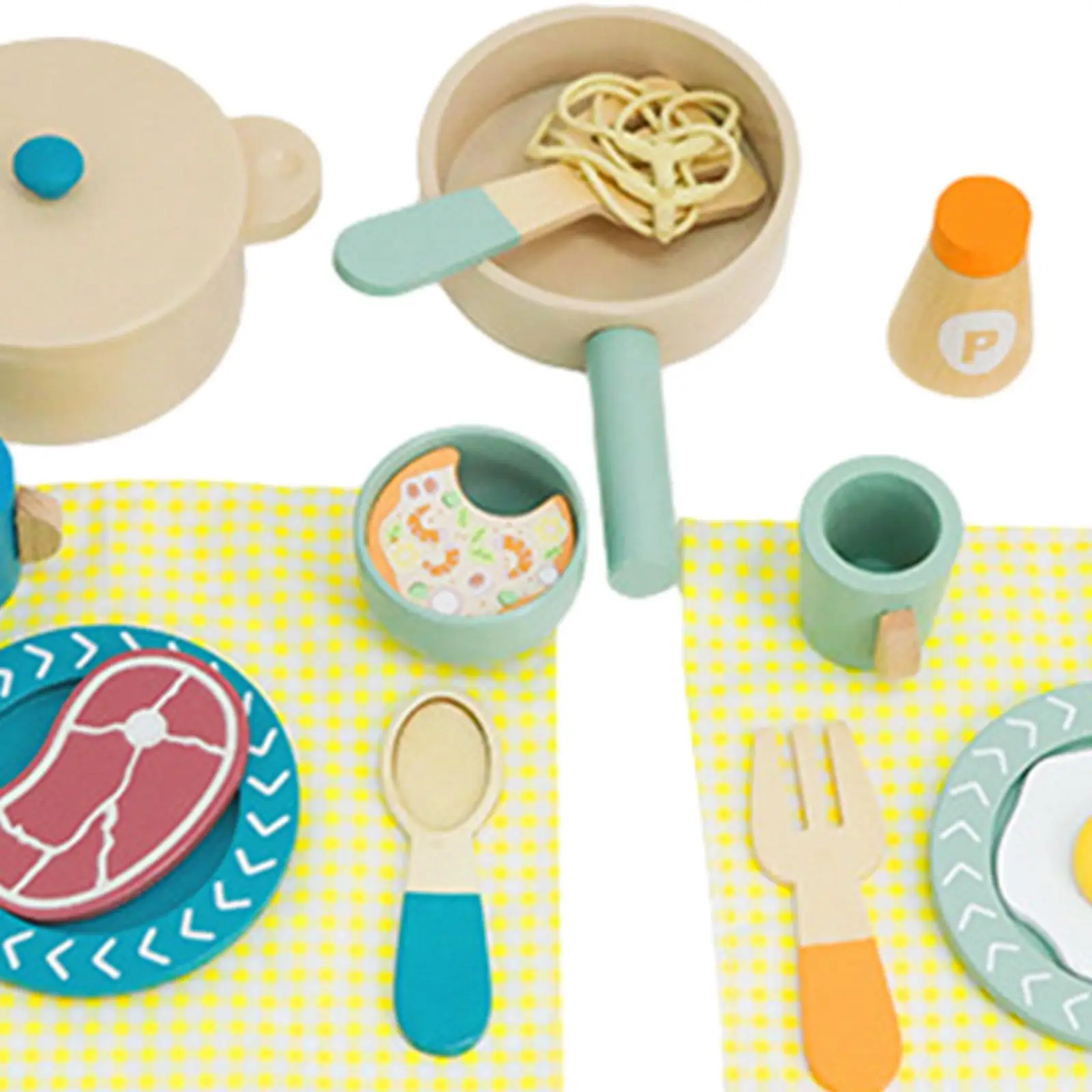 Juego de vajilla de madera para niños, accesorios de cocina, juego de comida, Platos y platos