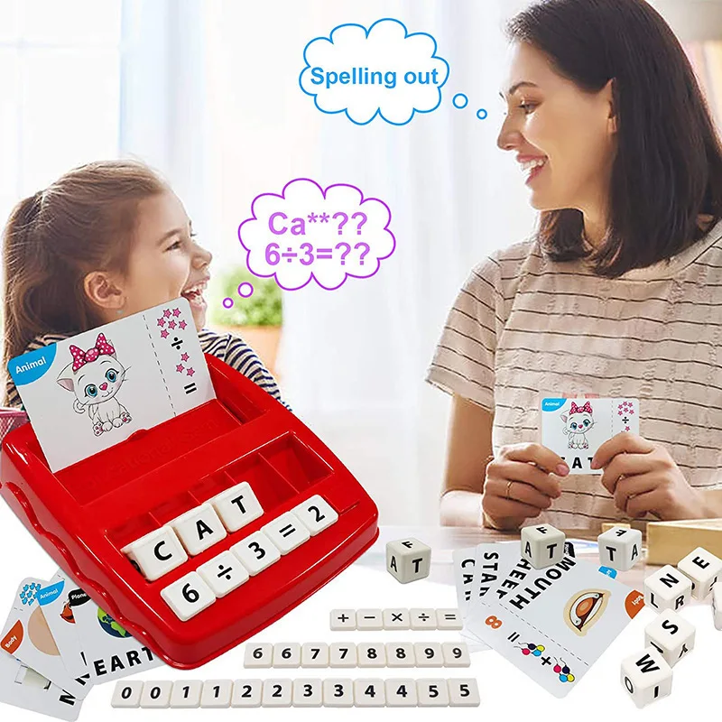 

English alphabet game machine reading picture literacy platter learning early education words children's card alphabet machine t