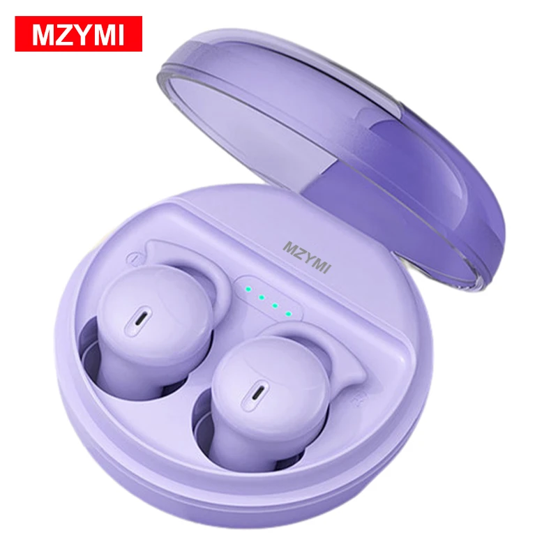 

MZYMI Air Pods Q26 Skin-friendly Silicone Headest Invisible Sleep Headphones TWS Wireless Earbuds Bluetooth5.3 Earphones In Ear
