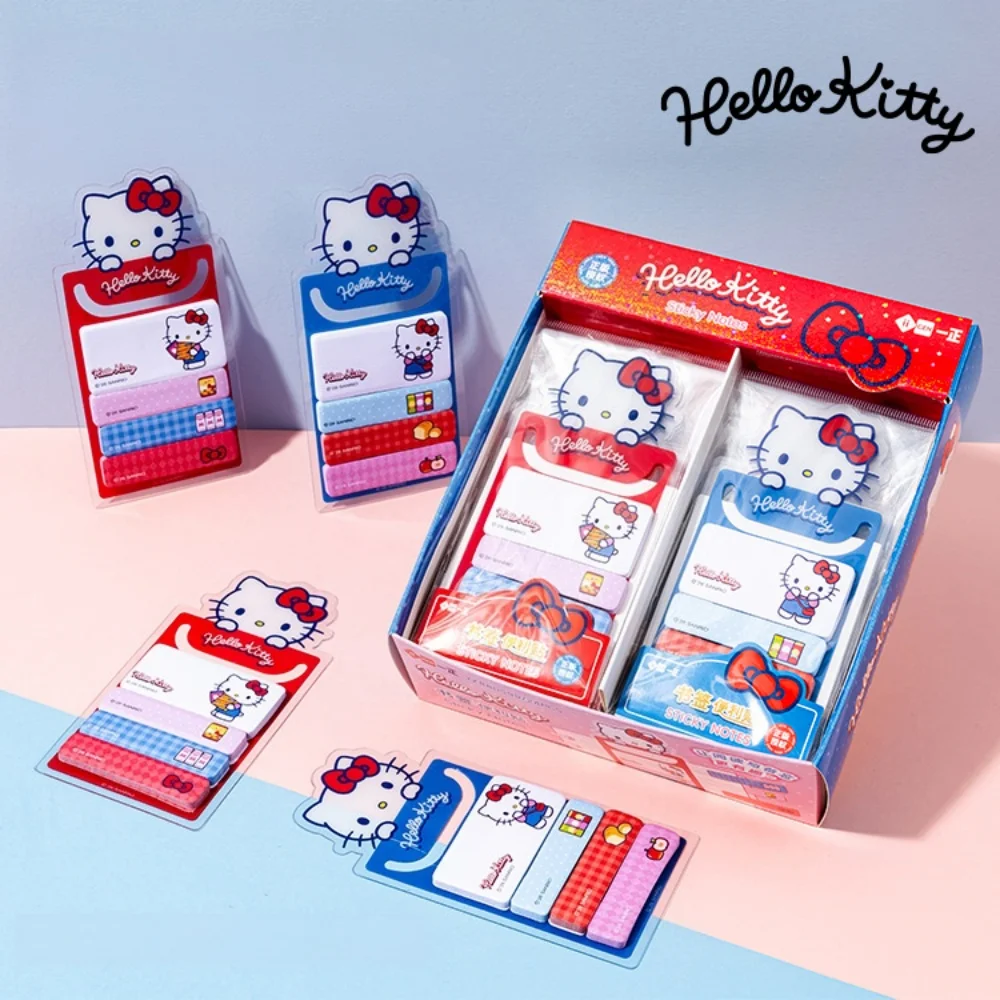 Genuine Sanrio Hello Kitty Sticky Notes Cute Memo Pad Self Adhesive Note Paper for Journal Planner Notebook Study Office Desk