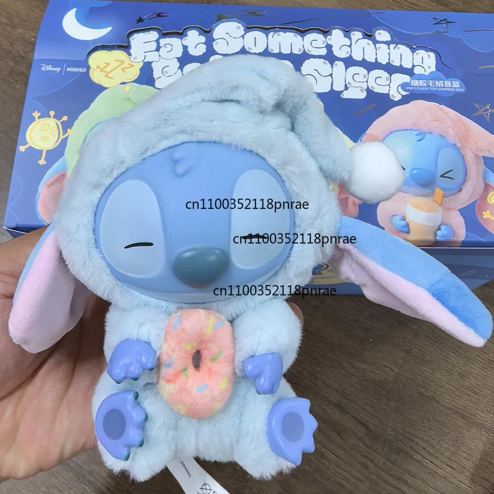 

HOT sale!! Stitch Blind Box Bag Eat Some Thing Before Sleep Series Vinyl Pendant Cute Doll Mystery Box Fluffy Doll Surprise Gift