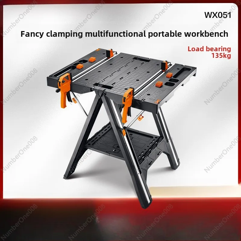 Victor Multifunctional Work Tool Table WX051 Mobile Portable Woodworking Console Saw Table Folding Tool