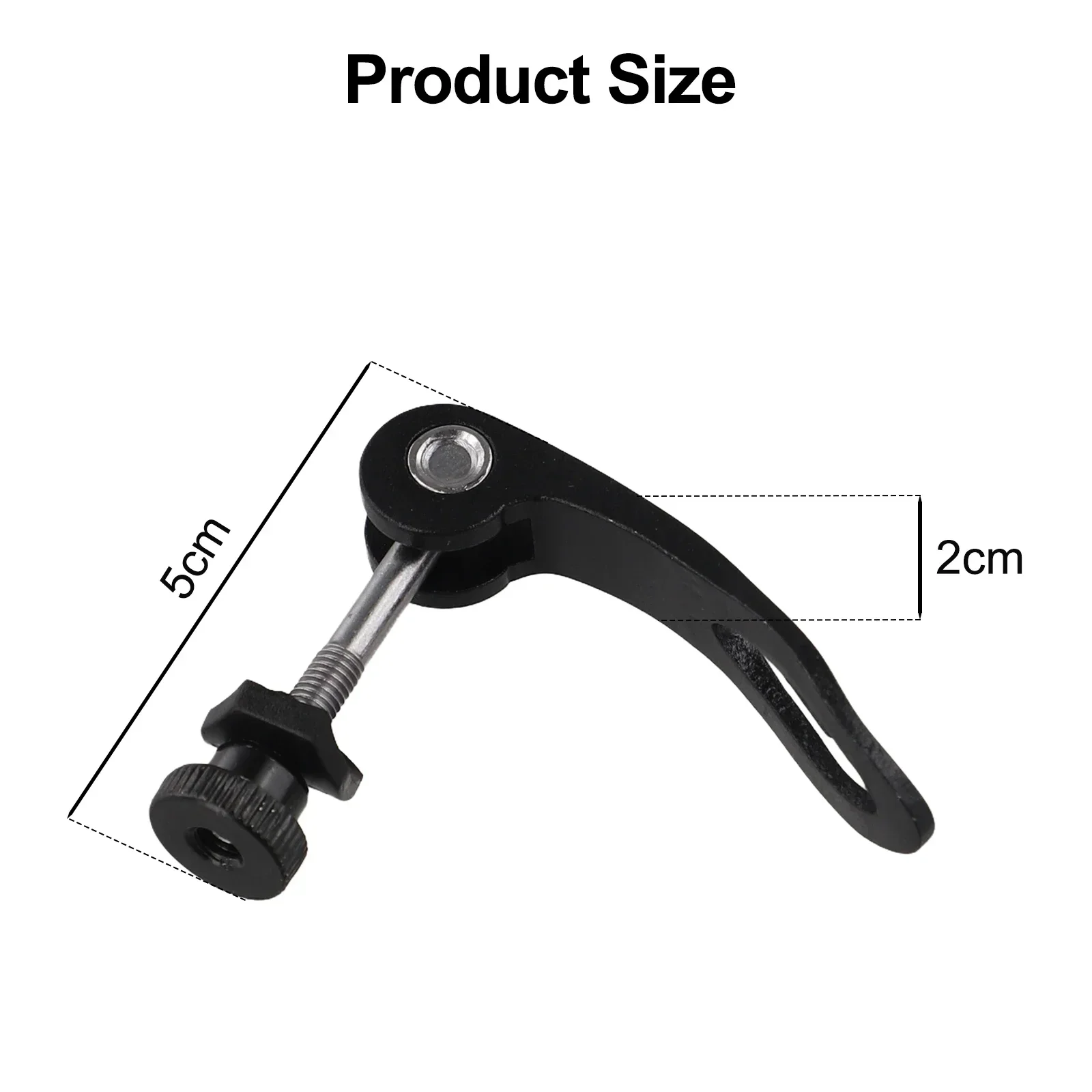 Tube Seat Clamp Bike Seatpost Clamp Quick Release Bolt Adjustment Black High Quality Lightweight M5 Thread 5 45mm