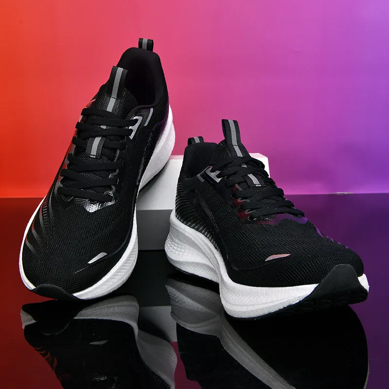 أحذية الجري الرجالية أحذية الماراثون الرياضية الخارجية الممتصة للصدمات، أحذية رياضية احترافية خفيفة الوزن للغاية #4