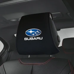 1/2pcs Car Headrest Cover with Phone Pocket for Subaru Forester Impreza Legacy Outback WRX STI Crosstrek BRZ XV