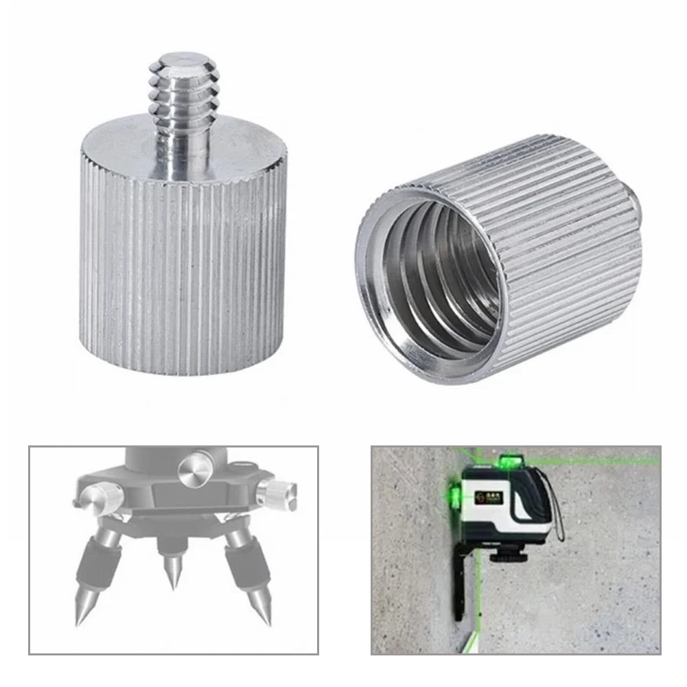 Aluminum 5/8 Female to For 1/4 Male Screw Adapter for Microphone For Stand Tripod Level Rangefinder Mounting Applications