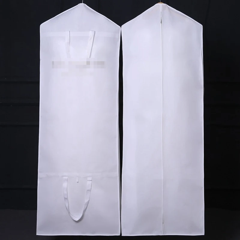 Bridal Wedding Gown Dust Cover Gown Garment Bag for Storage or Travel Gusseted Garment Cover for Long Puffy Prom Dresses 71\