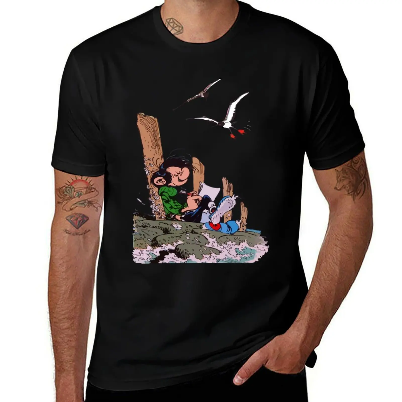 

shirt Dock the t man cotton shirt at shirts man plain Gaston t for man Goof printed T-Shirt t