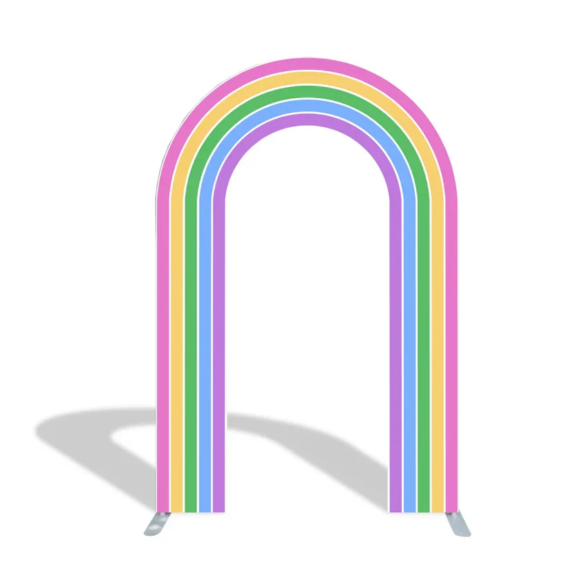 Open Arch Cover U Shaped Arch Stand Cover Sage Green Double Sided Spandex Fitted Arched Backdrop Covers for Wedding