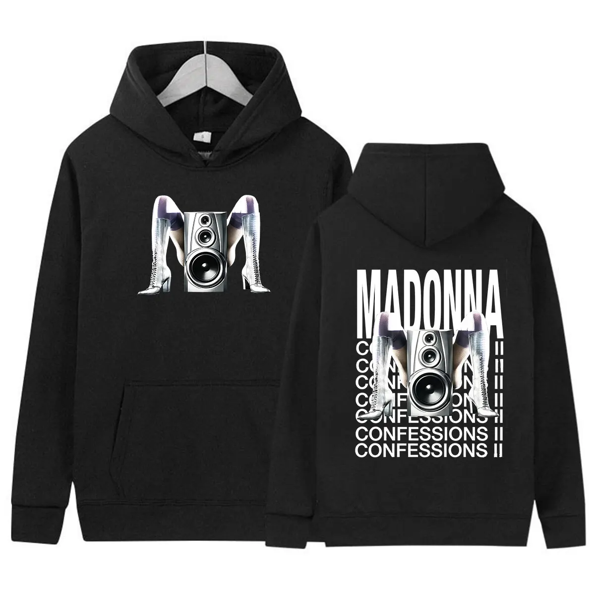 

Madonna Confessions II Album 2026 Print Hoodie Men Women Retro Long Sleeve Fashion Sweatshirt Hip Hop Pullover Hooded Streetwear