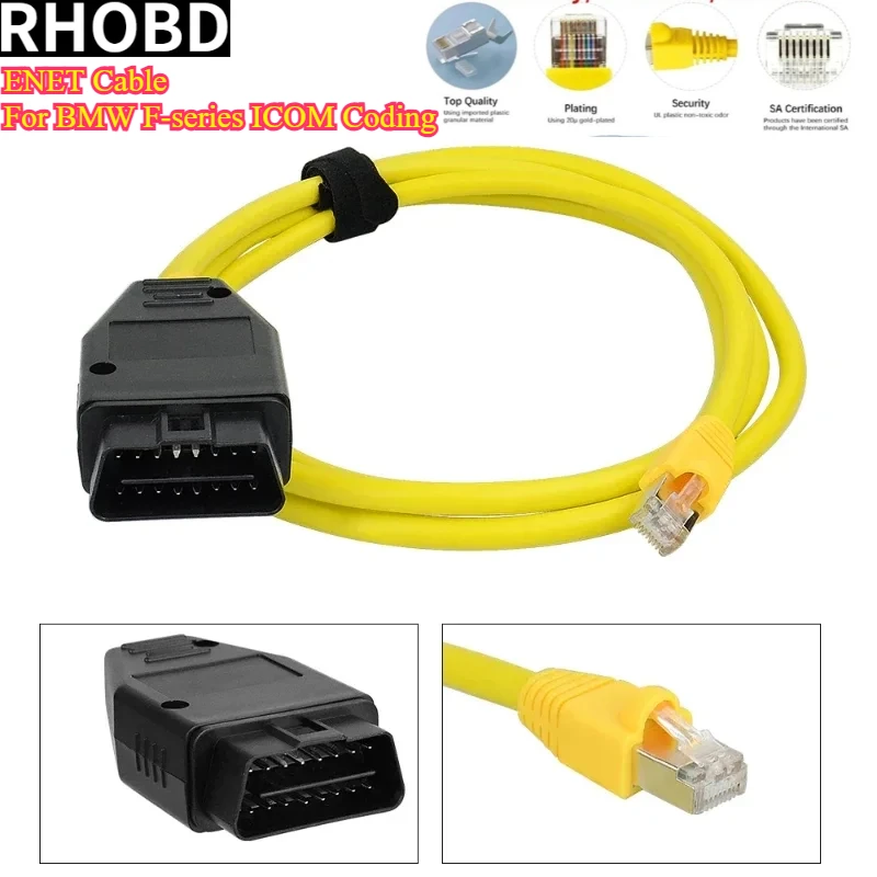

NEW ENET Cable for BMW F-series ICOM Coding Ethernet Hidden Data Tool OBD2 High Quality Diagnostic Cable Scanning Tools for BMW