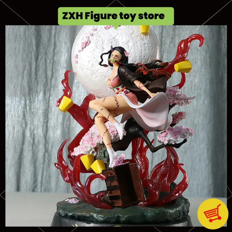 Demon Slayer Kamado Nezuko Pvc Gk Action Figure Anime Periphera Statue Adult Demon Model Collectible Children's Toys Gift