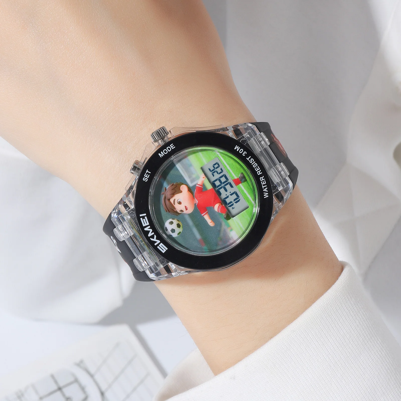

SKMEI 2646 Cute Cartoon Kids Watch Digital Children Watch Clock 30M Waterproof Sport Wristwatch Chrono Alarm LED Week Display
