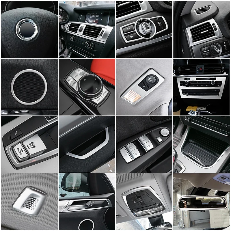 

For BMW X3 X4 F25 F26 Automotive Parts Internal Shifting Air Conditioning CD Panel Door Armrest Cover Decoration Car Stickers
