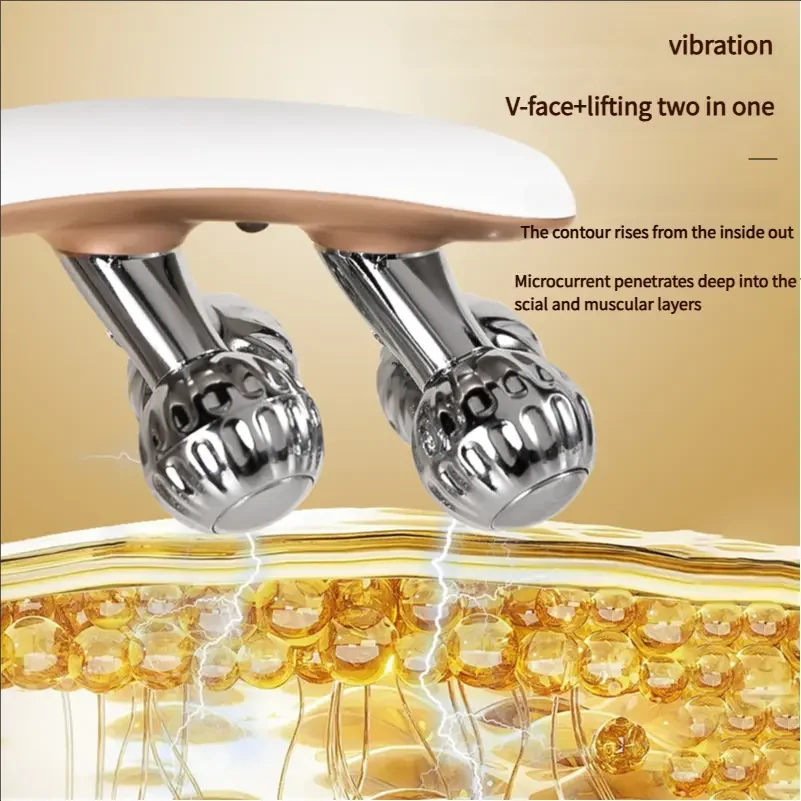 2025 新人 V 字型ローラーフェイシャルリフティングマッサージ二重あごスキンケア装置