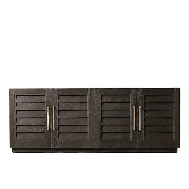 

Rural retro decorative cabinet American RH furniture dining side cabinet modern minimalist solid wood