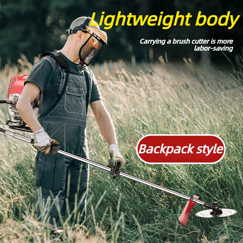 Petrol Lawn Mower Backpack Cordless Grass Trimmer Multifunctional Agricultural Grass Trimmers Portable Small Petrol Brush Cutter