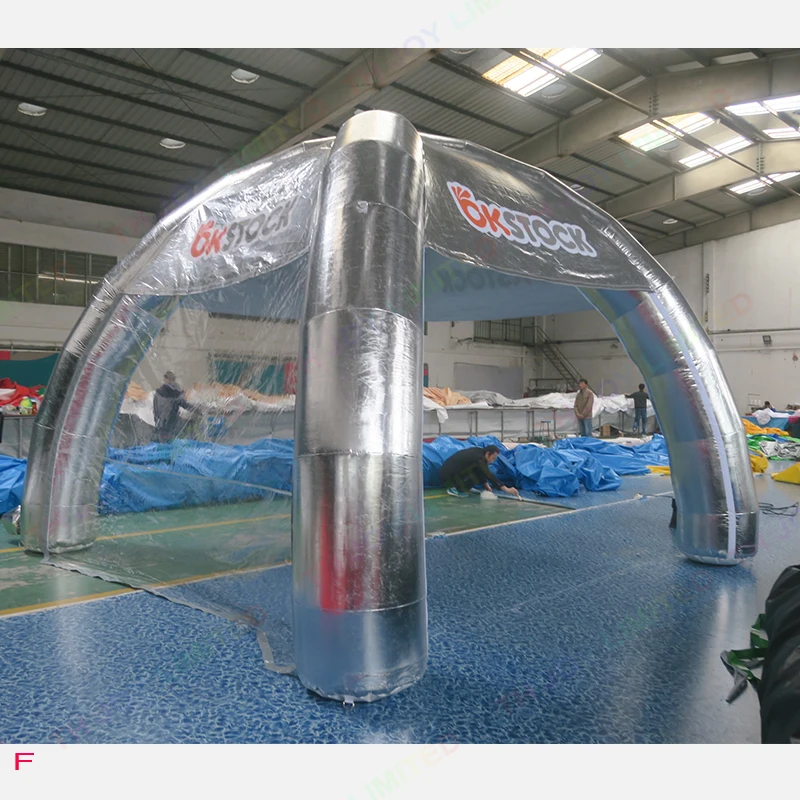 

Fast Air Shipping 4m Portable Advertising Spider Tent Inflatable Party Event Exhibition Dome Marquee Car Garage Canopy