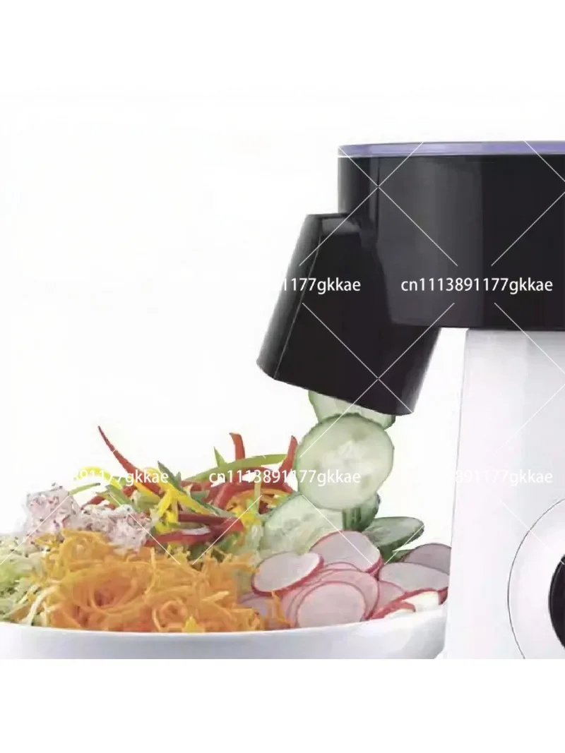 Electric Salad Maker Vegetable Slicer with 5 Blades Home Kitchen Food Chopper