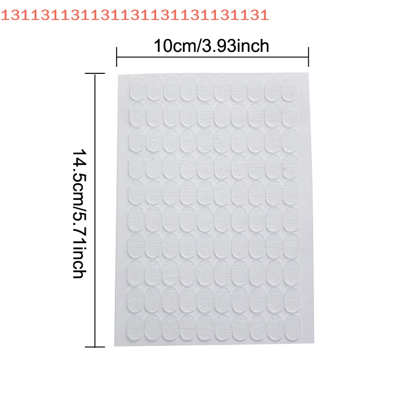 200 個ネイル両面粘着テープマニキュアストリップ偽爪ディスプレイ用痕跡のないツール 1 パックあたり 2 シート