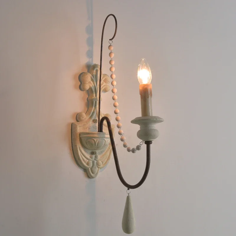 

Винтажный настенный светильник, деревянный железный настенный светильник, лофт, спальня, прикроватная тумбочка, гостиная, скандинавский настенный светильник Miroir, домашний декор, светильник