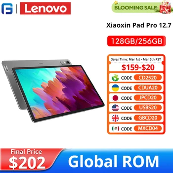 Lenovo-Xiaomi Pad Proスマートフォン,グローバルROM, 12.7インチLCDタブレット,128GB, 256GB, 144Hz,qualcomm snapdragon 870,オクタコア,10200mAhバッテリー