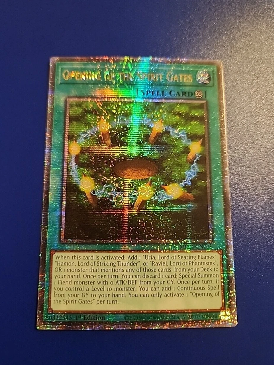 

Yugioh KONAMI TCG MP24-EN019 Opening of the Spirit Gates 25th Quarter Century Secret English 1st Edition Collection Mint Card