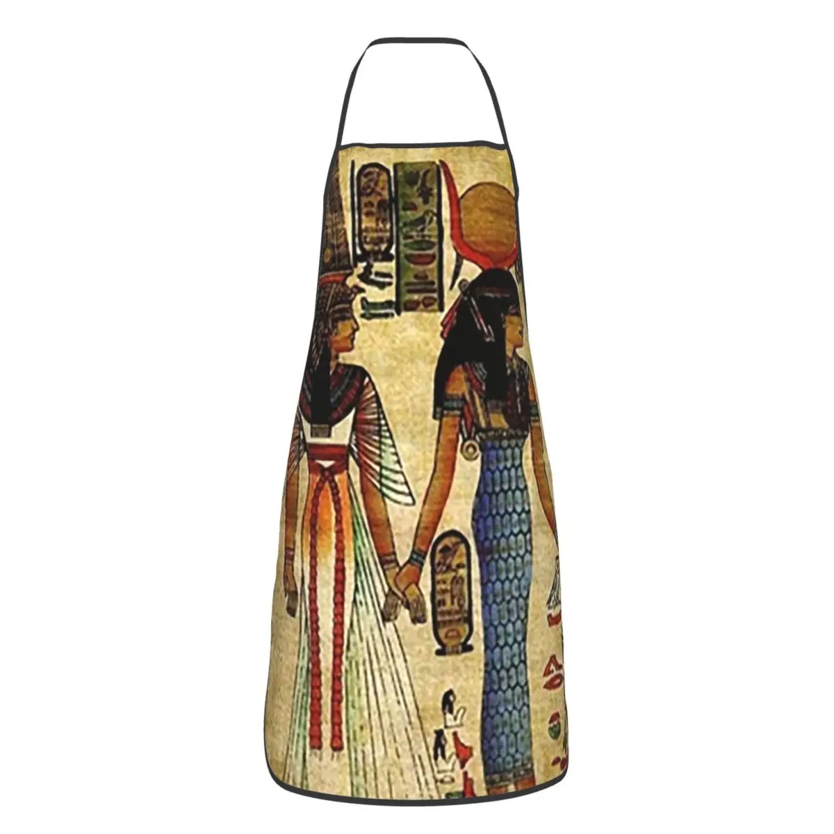 Egyptian Classical Pharaoh Anubis Art Apron Chef Cooking Tablier Sleeveless Bib Kitchen Cleaning Pinafore for Unisex Gardening