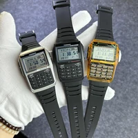 Reloj con calculadora multifunción LED de lujo para hombre, reloj numérico electrónico luminoso, estilo teclado