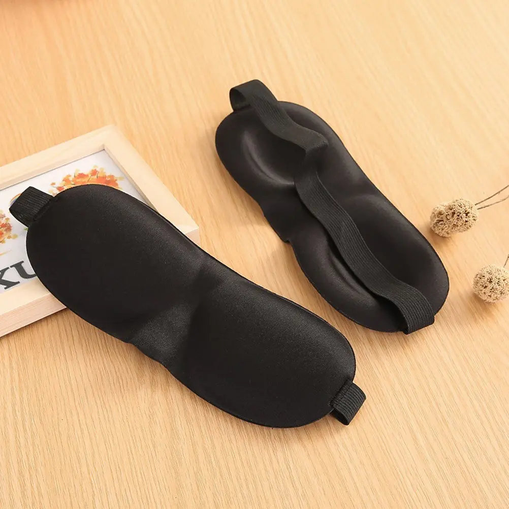 4Pcs Eyeshade for Sleeping Soft Washable 3D Design Sleep Mask Blocks Disturbing Eye Nerve Pressure Enhances Rest