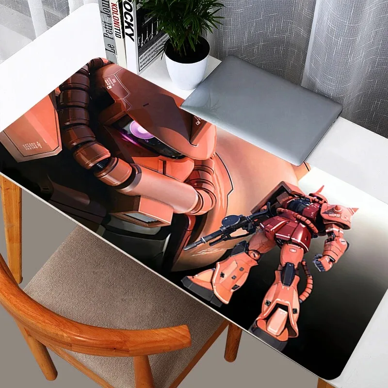 90x40cm Gundam Zaku II Mouse Pad Gamer Large Computer Notebook Pc Mousepad Carpet Gaming Accessories Keyboard Desk Mat