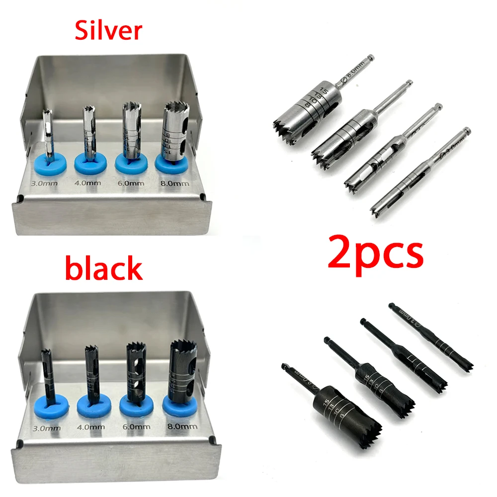 

Professional Dental Trephine Burs for Implantology Bone Grafting & Oral Surgery Handpiece Tools