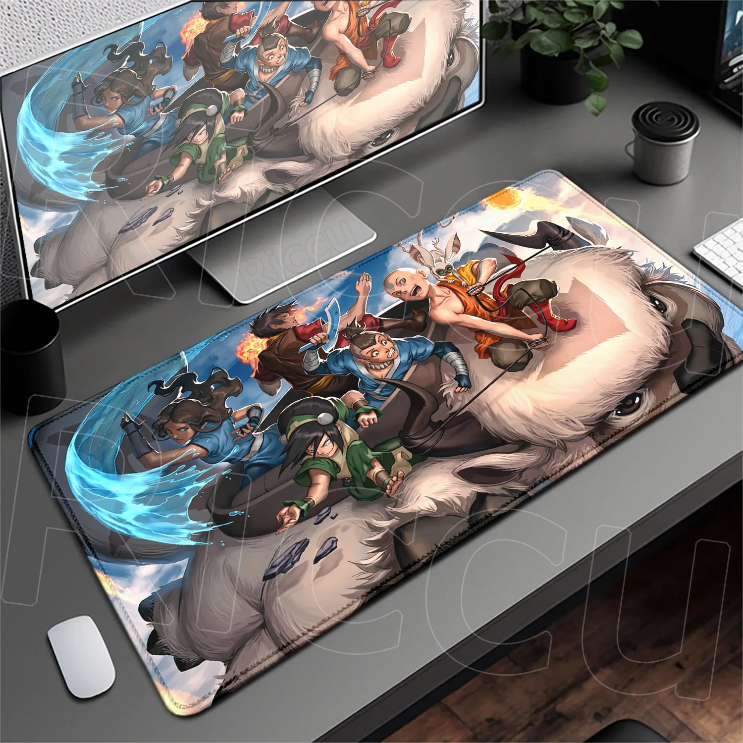 

HD Laptop Office Deskmat Kawaii A-Avatar The Last Airbender Anime Keyboard Carpet Rubber Non-slip Mousepad Pc Gaming Accessories