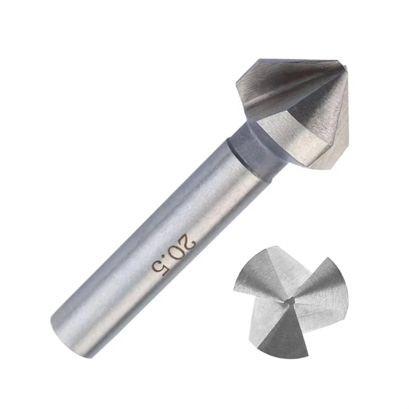 

DIN335C 90 degree 3 slot high speed steel chamfered metal countersink bit for chamfered deburring and countersink