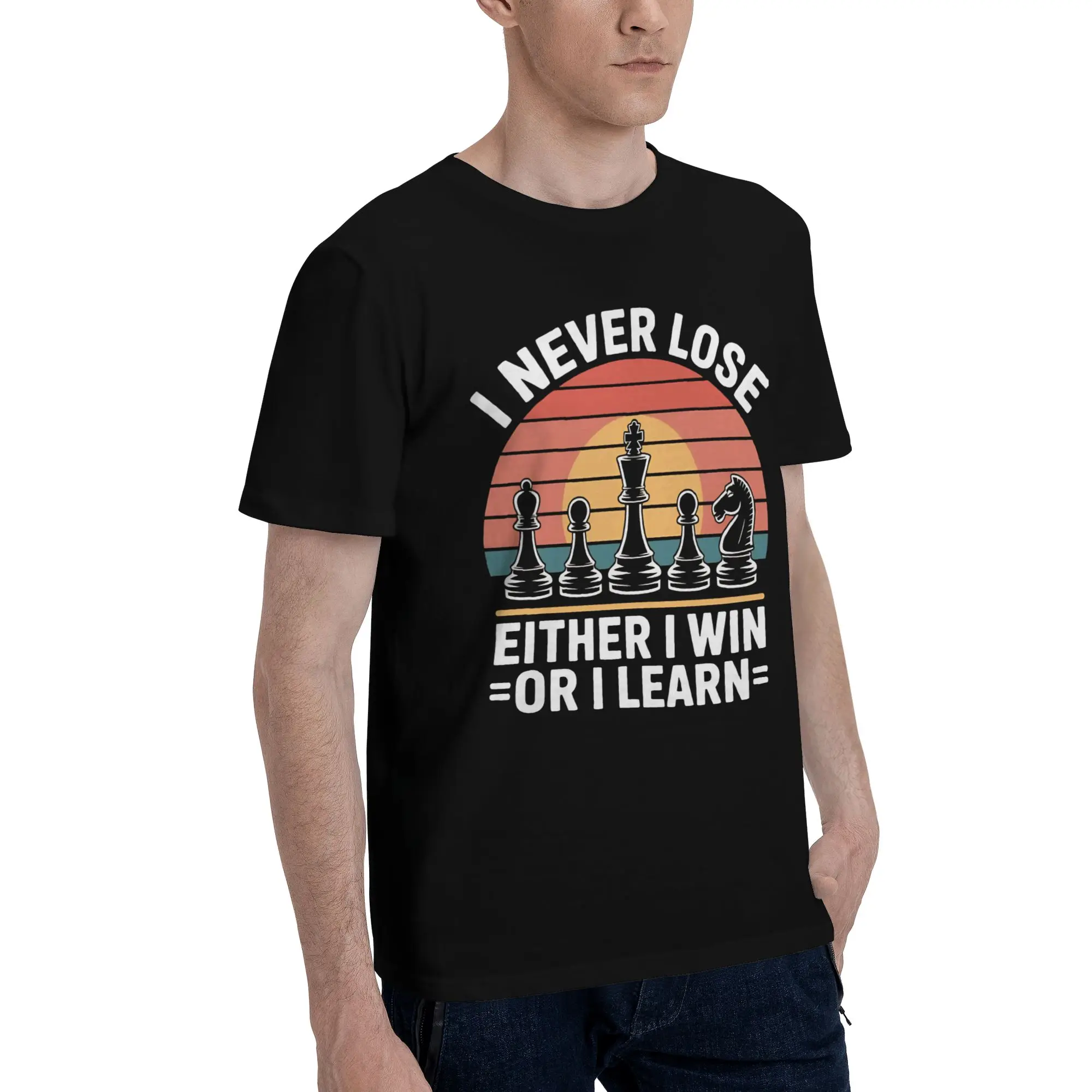 I Never Lose Either I Win Or I Learn Printed T Shirts Men Women NUNCA PIERDO 100% Cotton  Tee Shirt Clothing