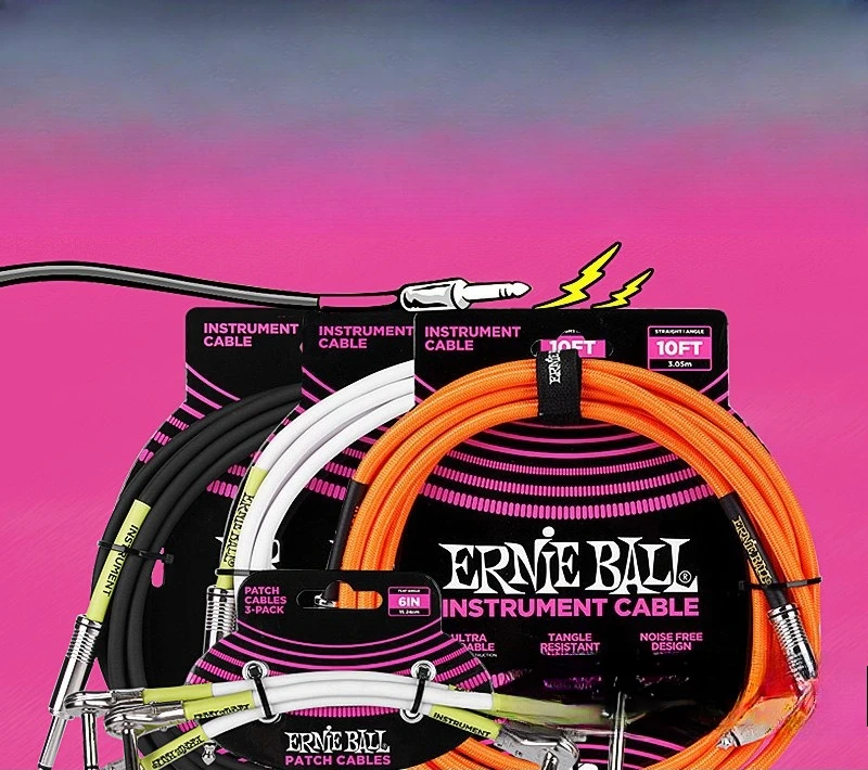 

Ernie Ball Electric Guitar Cable Electric Box Guitar Audio Cable Musical Instrument Noise Reduction Monolithic Effects Cable