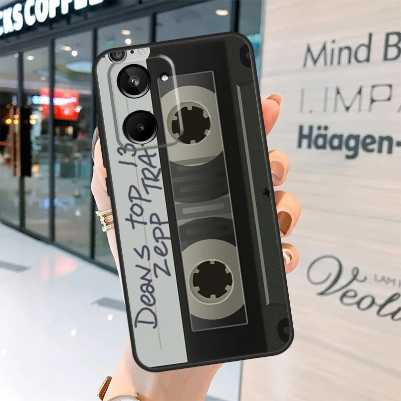 حافظة بتصميم شريط كاسيت فني لهاتف Realme 15 Pro 14 13 11 12 Pro Plus GT7 GT6 C55 C51 C53 C35 C33 C61 C65 C67 C71 C75 #6