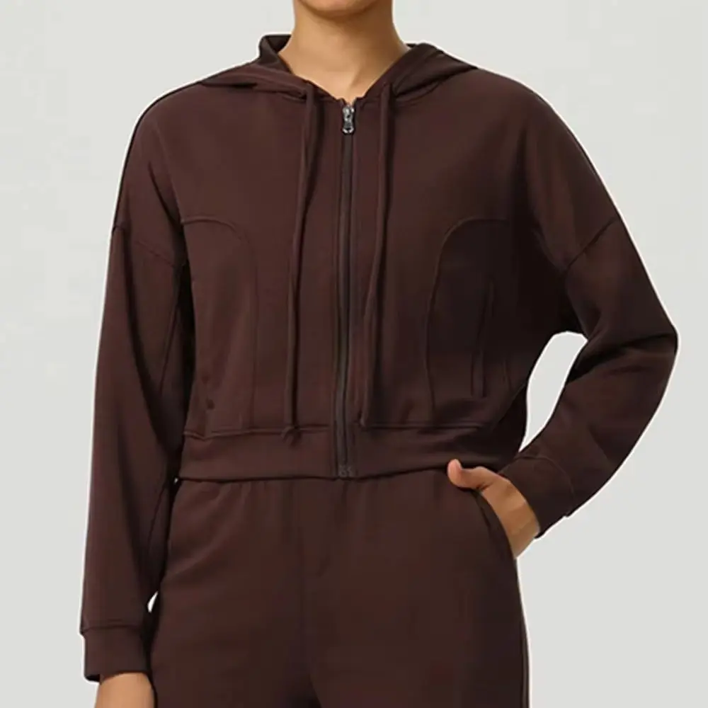 

Jacket Women Autumn Winte Hoodie Fitness Yoga Shirts Windproof Sports Long Sleeve Top Running Shirts Gym Casual Athletic Wear