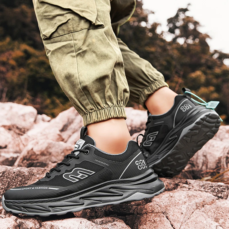 

Мужские дышащие модные легкие повседневные кроссовки для всех сезонов, с мягкой подошвой, для быстрой ходьбы, удобные спортивные кроссовки для бега