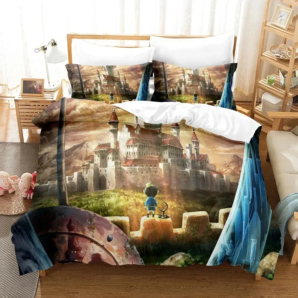 

3D Printed Anime Ranking of Kings Bojji Bedding Set Boys Girls Twin Queen Size Duvet Cover Pillowcase Bed Kids Adult