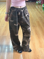 Camouflage loose sweatpants casual fashion street straight leg sweatp pants width hip hip hip y2k pants street clothing