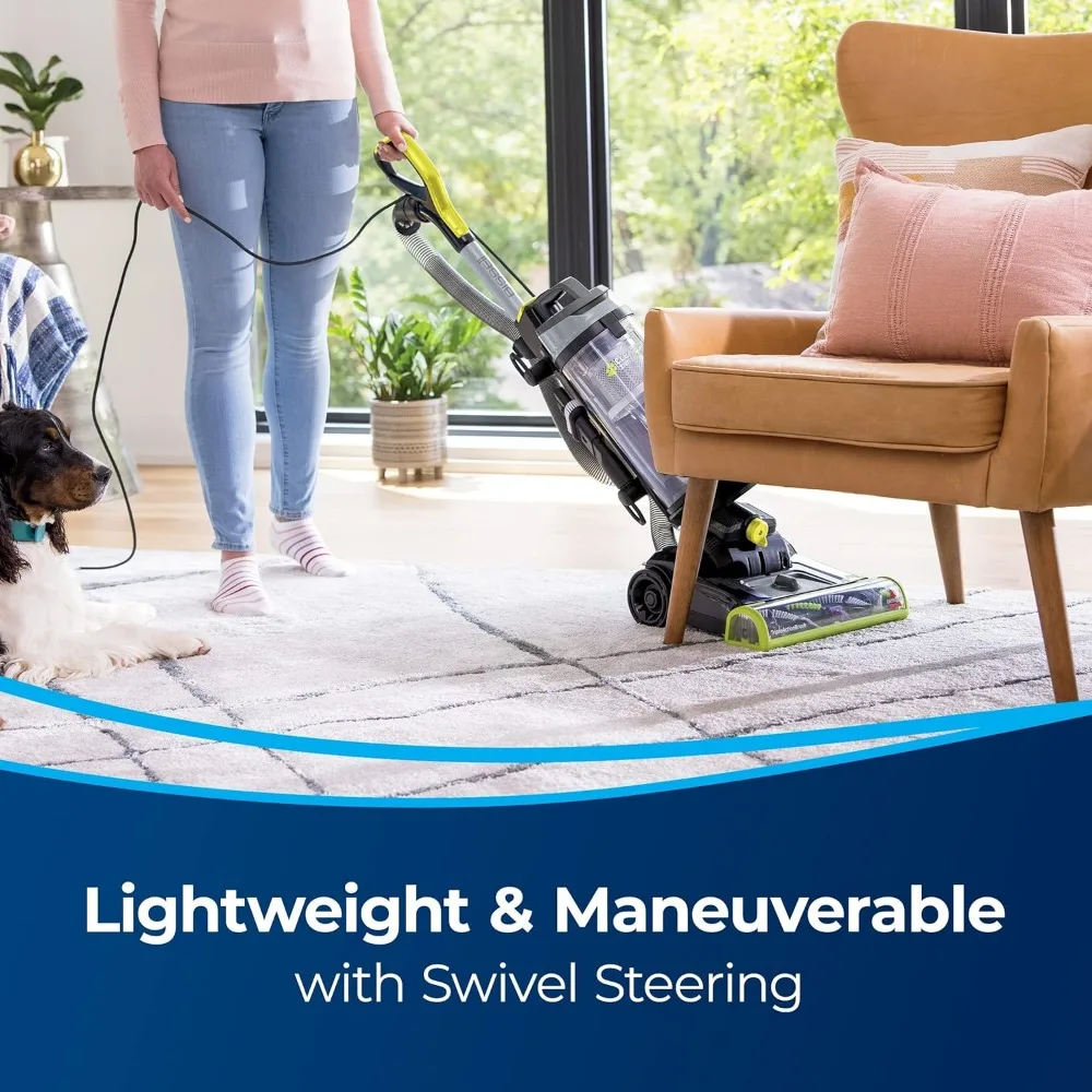 CleanView Swivel Pet Reach Full-Size Vacuum Cleaner, with Quick Release Wand, & Swivel Steering, 3198A, Color May Vary